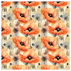 Orange Poppies PUL