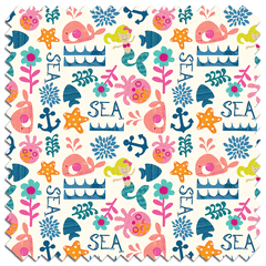 Mermaids PUL Fabric