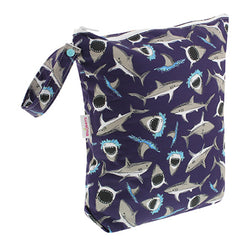 Blue Sharks PUL Fabric