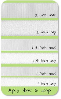 Hook and Loop Sew On Tape By Size and Color