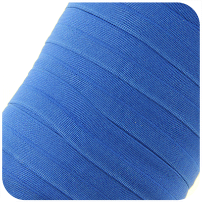 Royal Blue 1 inch Soft Foldover Elastic