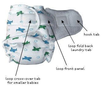 Hook and best sale loop diapers