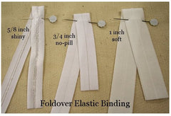 3/4 inch No-Pill Foldover Elastic