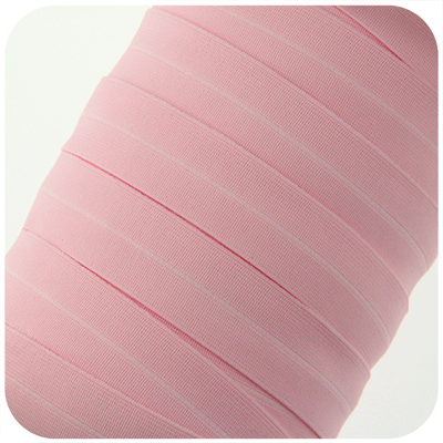 Pink 1 inch Soft Foldover Elastic